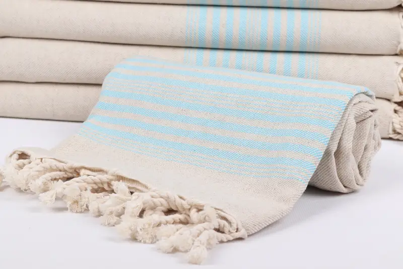 Custom Wedding Gift, 68x40 Linen Striped Towel, Quick-dry peshtemal, Fringed Turkish peshtemal beach towel USA, Home Gift, Turkish towel - 4