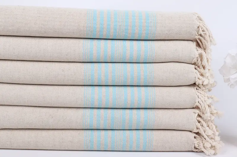 Custom Wedding Gift, 68x40 Linen Striped Towel, Quick-dry peshtemal, Fringed Turkish peshtemal beach towel USA, Home Gift, Turkish towel - 3