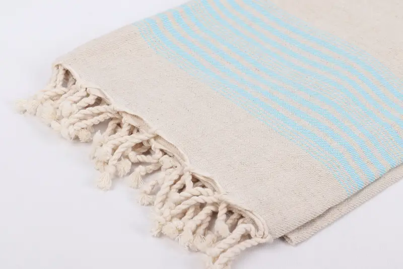 Custom Wedding Gift, 68x40 Linen Striped Towel, Quick-dry peshtemal, Fringed Turkish peshtemal beach towel USA, Home Gift, Turkish towel - 7