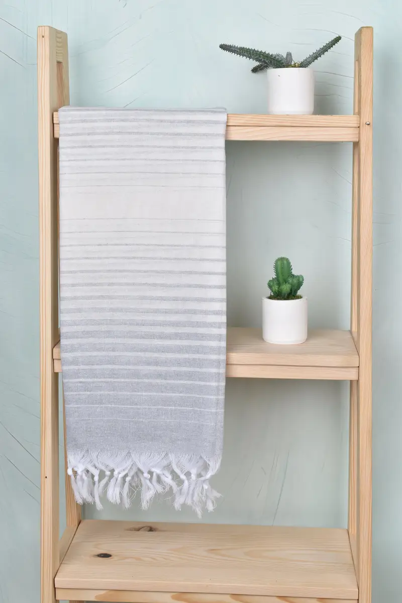 Embroidered Beach Towel, Travel Towel, Boyfriend Christmas Gift, Beach towel, 70x40 Cotton Striped Towel, Beach Towel Gift, Turkish Towel USA - 8
