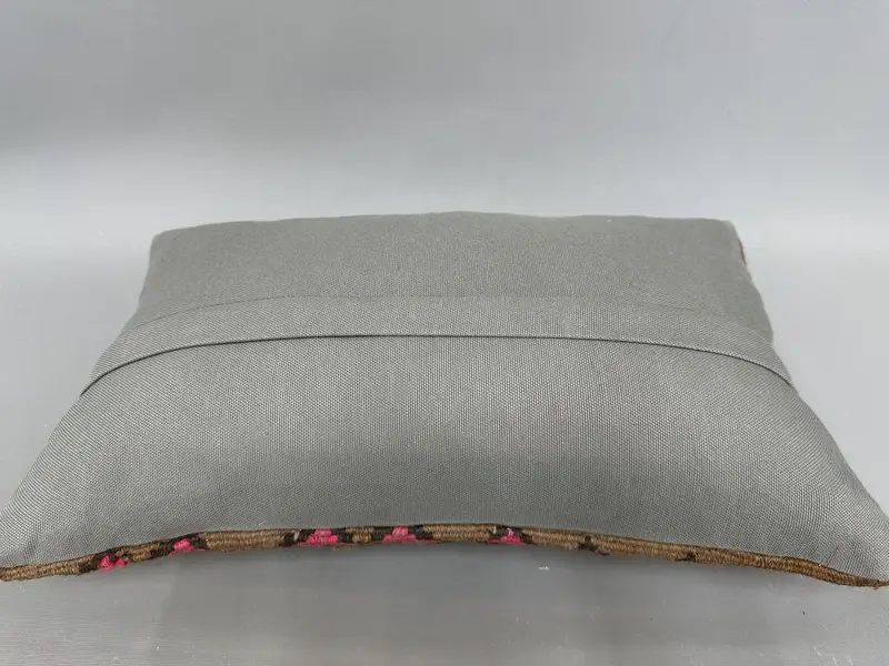 Vintage Kilim Pillow, Pillow Sham, 12x20 Red Pillow Sham, Vintage Pillow, Kilim Pillow, Garden Pillow Sham, Turkish Rugs Pillow Sham - 7