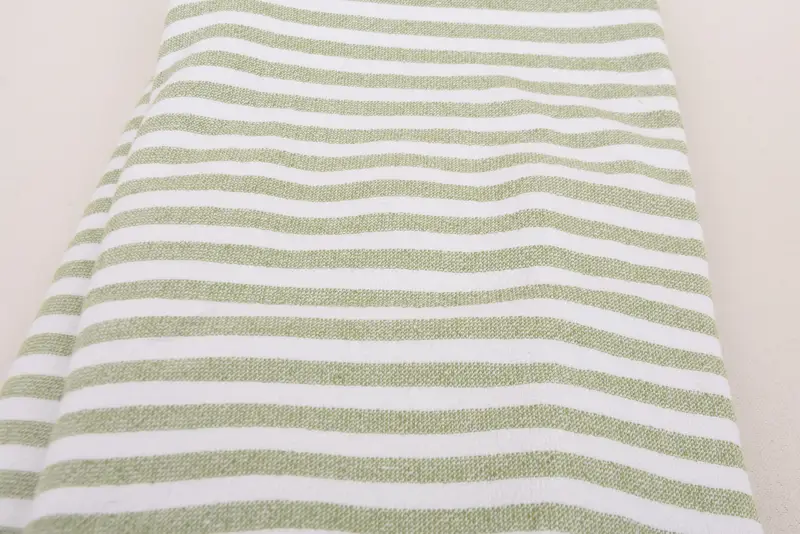 Monogrammed Beach Towel, Organic Beach Towel, Travel Towel, Wedding Gift, 70x36 Linen Terry Striped Towel, Custom Wedding Gifts, Bridal Shower Favor - 4