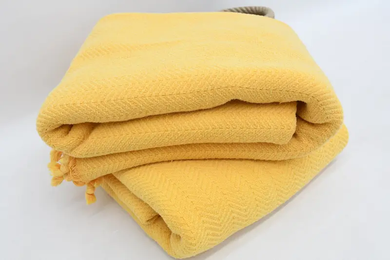 Wedding Favors, Personalized Wedding Gift, Bedspread, Woven Blanket, 76x56 Cotton Stonewashed Chevron Towel, Family Gift Basket, Halloween Blanket - 8