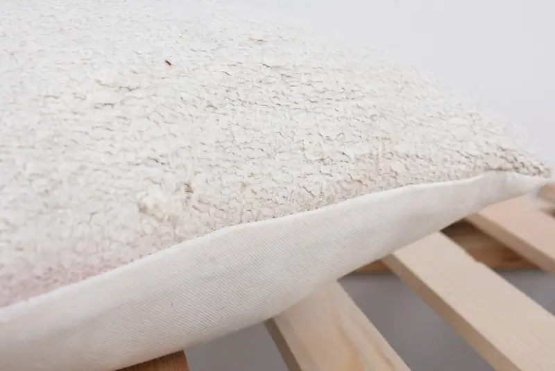 Bolster Pillow Cover, Boho Pillow, Home Decor Pillow, 14x14 White Pillow Cover, Aesthetic Pillow Sham, Pillow Sham, Handmade Kilim Cushion - 7