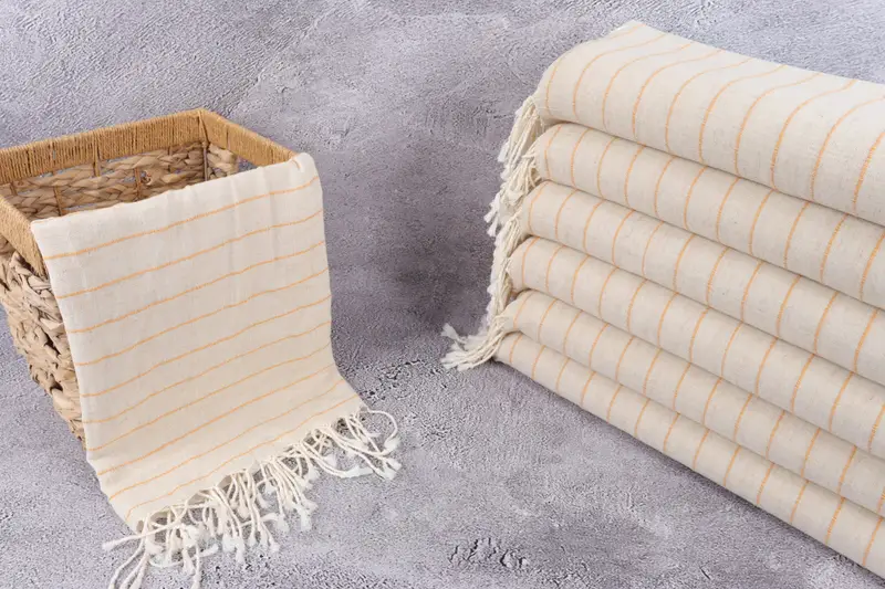Bridesmaid Gift, 70x38 Cotton Striped Towel, Wedding Gift Ideas, Lightweight Turkish towel, Cotton towel, Unique Wedding Gift, Beach Wedding Favor - 3