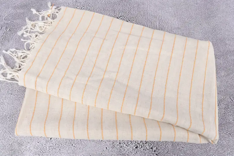 Bridesmaid Gift, 70x38 Cotton Striped Towel, Wedding Gift Ideas, Lightweight Turkish towel, Cotton towel, Unique Wedding Gift, Beach Wedding Favor - 6