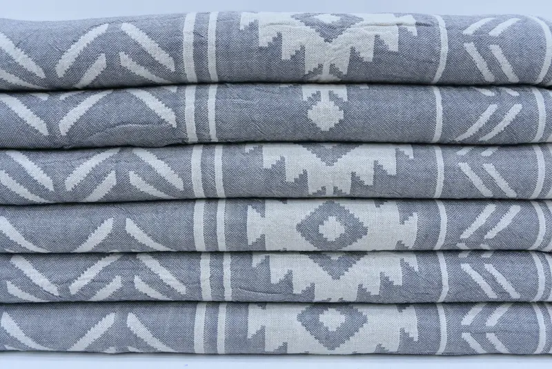 Luxury Turkish beach towel for summer vacation, Personalised Gift, Turkish towel, Travel towel, 74x40 Cotton Geometric Towel, Turkish bath towel - 3