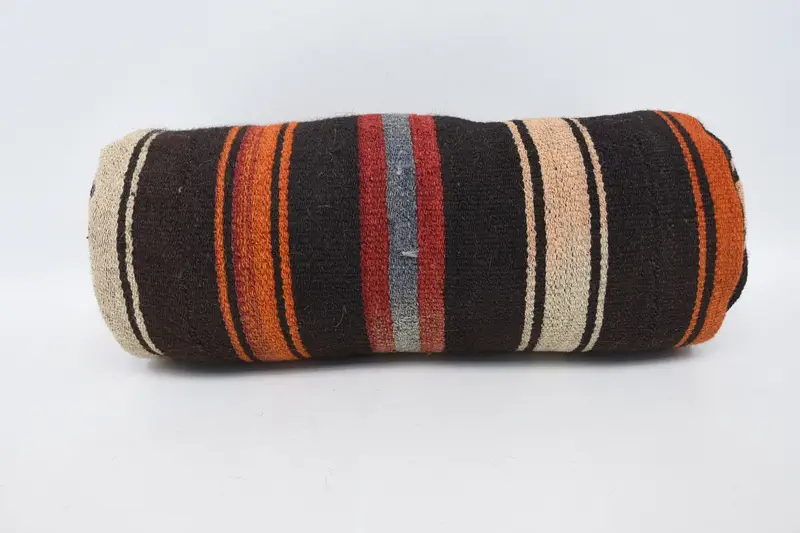 Vintage Euro Sham, Orange Cushion Case, Gift Pillow - 1