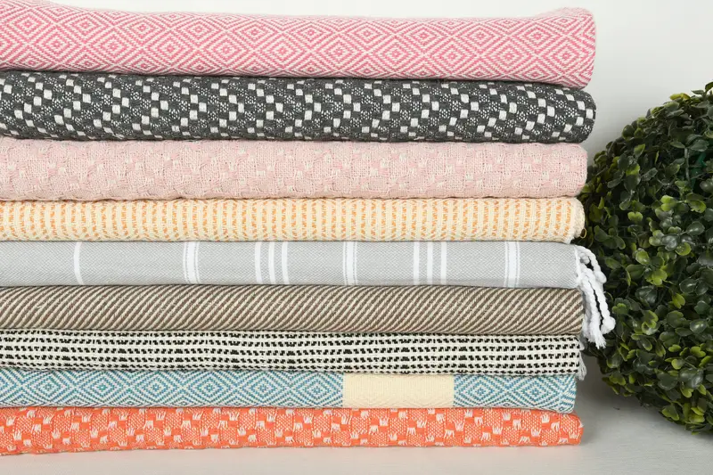 Organic Towel, Decorative Towel, Turkish Towel Hand Towel, Turkish Tea Towel, Embroidery Towels, Personalized Gift, 36x18 Cotton Set of 10 Towel - 3