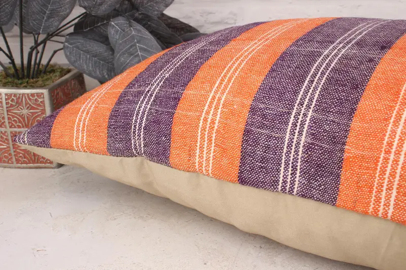 16x24 Purple Pillow Case, Turkish Corner Cushion Case, Cushion Cover, Vintage Kilim Pillow, Pillow for Sofa, Boho Pillow Sham Cover, Car Pillow - 6