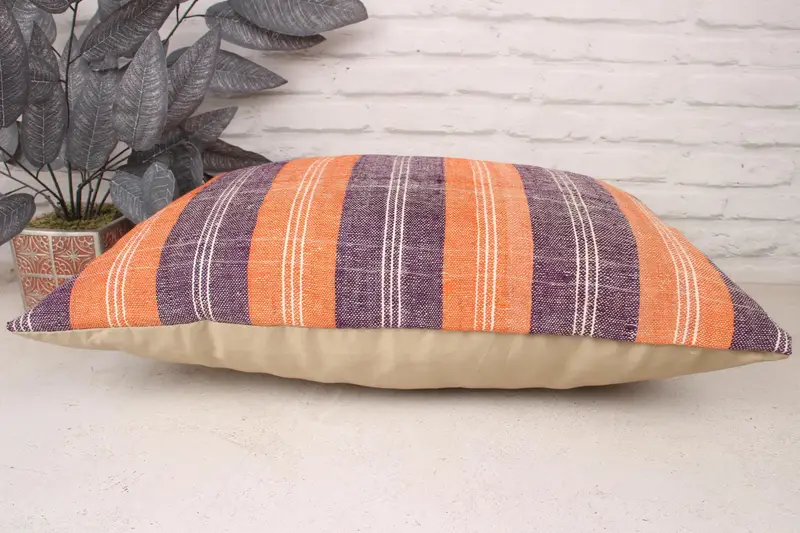 16x24 Purple Pillow Case, Turkish Corner Cushion Case, Cushion Cover, Vintage Kilim Pillow, Pillow for Sofa, Boho Pillow Sham Cover, Car Pillow - 5