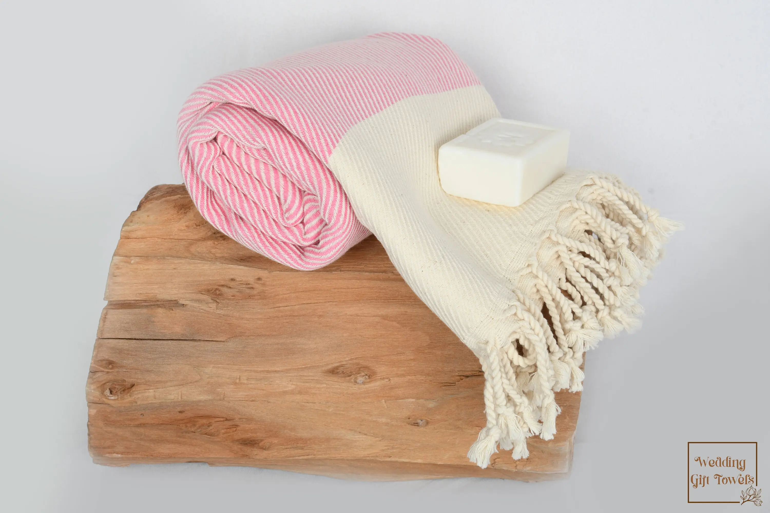 Boyfriend Gift, Personalized Turkish Cotton Striped Towel, 40x70 Inches - 1