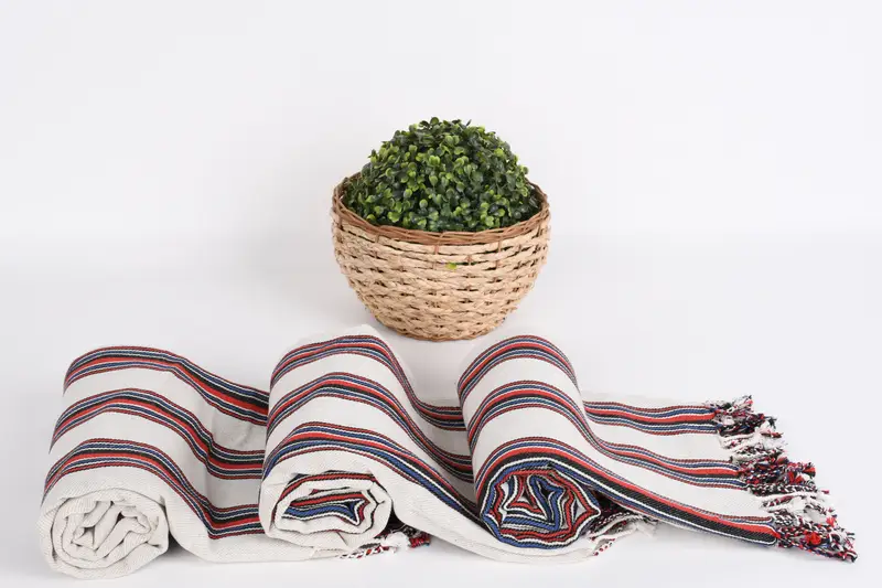 Quick-dry towel, Wedding For Favor, Quick-dry travel peshtemal towel, Turkish Towel Set, Gifts For Him, Hammam towel, 70x38 Cotton Striped Towel - 8