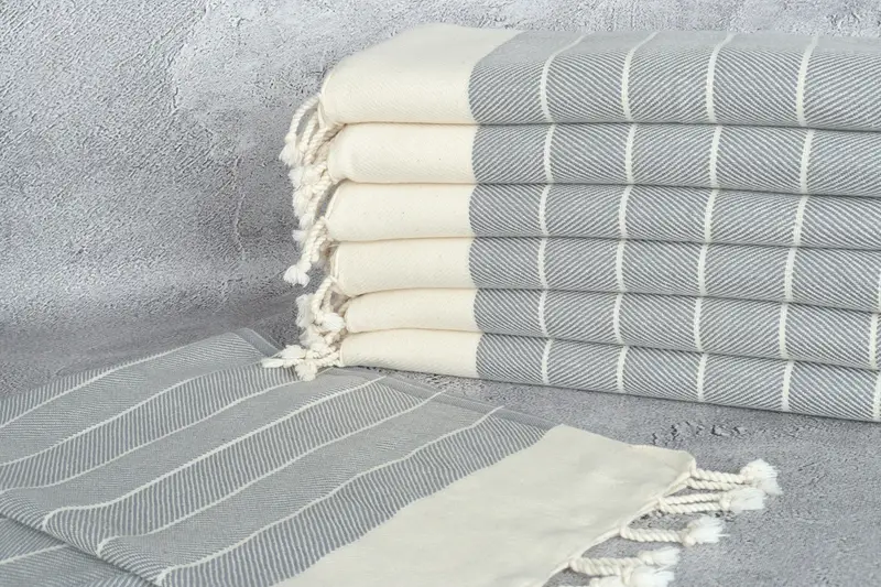 40x18 Cotton Herringbone Towel, Bridal Shower Gifts, Kitchen Towel, Wedding Favors, Bachelorette Party Gifts For Bride, Spa Towel, Personalized Gift - 2