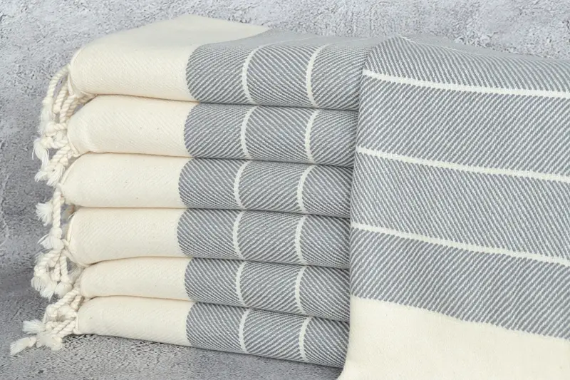 40x18 Cotton Herringbone Towel, Bridal Shower Gifts, Kitchen Towel, Wedding Favors, Bachelorette Party Gifts For Bride, Spa Towel, Personalized Gift - 1