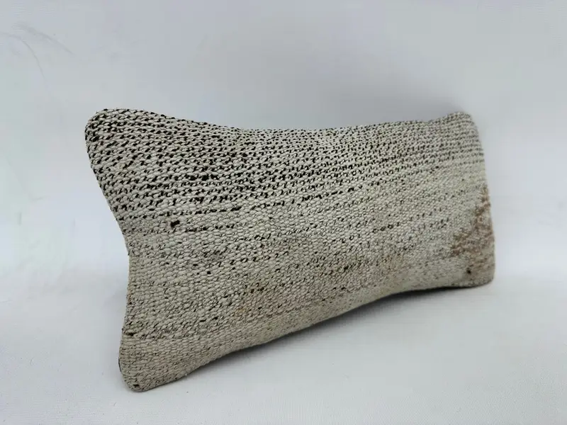Bench Cushion, Pillow for Sofa, Floor Pillow Cover, Pet Cushion Cover, Turkish Pillow, Pillow, Pillow for Couch, 8x16 White Pillow Case - 3