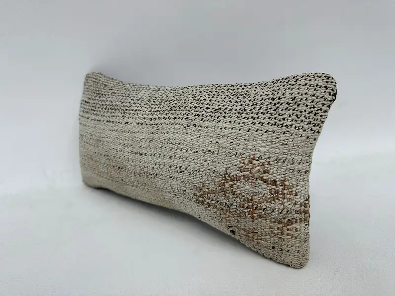 Bench Cushion, Pillow for Sofa, Floor Pillow Cover, Pet Cushion Cover, Turkish Pillow, Pillow, Pillow for Couch, 8x16 White Pillow Case - 4