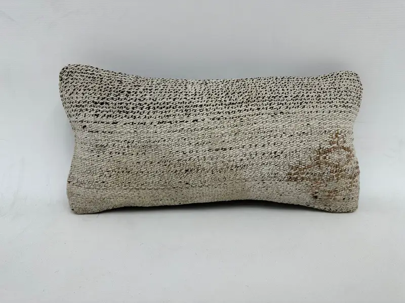 Bench Cushion, Pillow for Sofa, Floor Pillow Cover, Pet Cushion Cover, Turkish Pillow, Pillow, Pillow for Couch, 8x16 White Pillow Case - 1