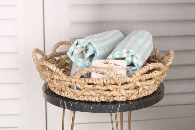 Hand Size Towels, Small Bath Towels, Personalized Dish Towel, Monogrammed Turkish Towel, 40x24 Cotton Striped Towel, Personalized Kitchen Towel - 4