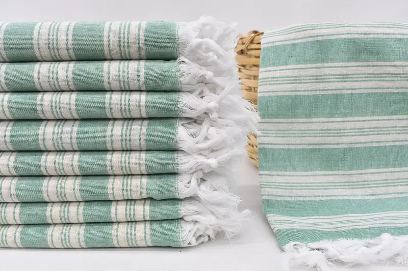 Bachelor Gift, Housewarming Gift, 70x40 Cotton Striped Towel, Travel towel, Quick-Dry Beach Towel, Monogram Towels, Monogram Turkish Towel - 1