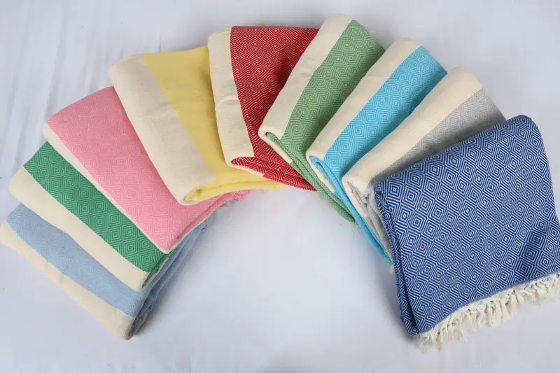 Bridesmaid Gifts, Throw Blanket, Housewarming Gift, Personalized Wedding Gift For Couple, Turkish Blanket Queen, 96x80 Cotton Diamond Towel - 4