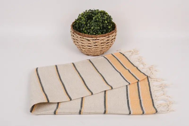 Monogram Mutfak Havlu, 40x20 Keten Çizgili Havlu, Özel El Havlusu, Yaz Hediyesi, Gelin Hediyeleri, Ev Dekoru Hediyesi, Kişiselleştirilmiş Mutfak Havlusu - 4