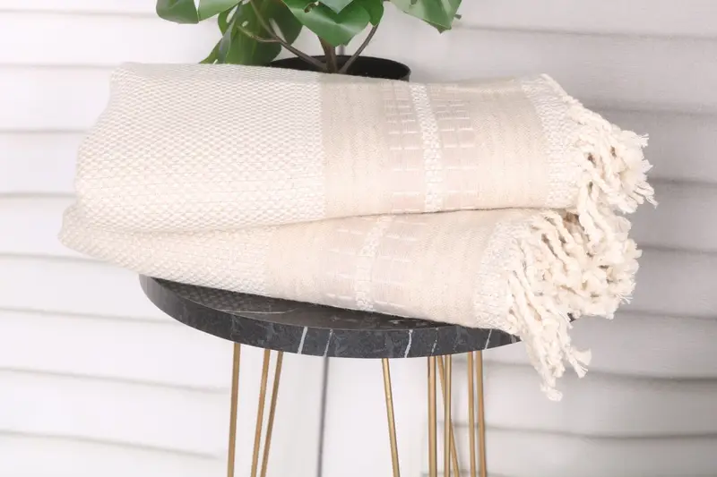 Custom Wedding Gift, Yoga Towel, Spooky Bachelorette Party Favors, Cotton towel, 68x40 Linen Striped Towel, Wedding Gift For Bride, Beach Towel Gift - 3