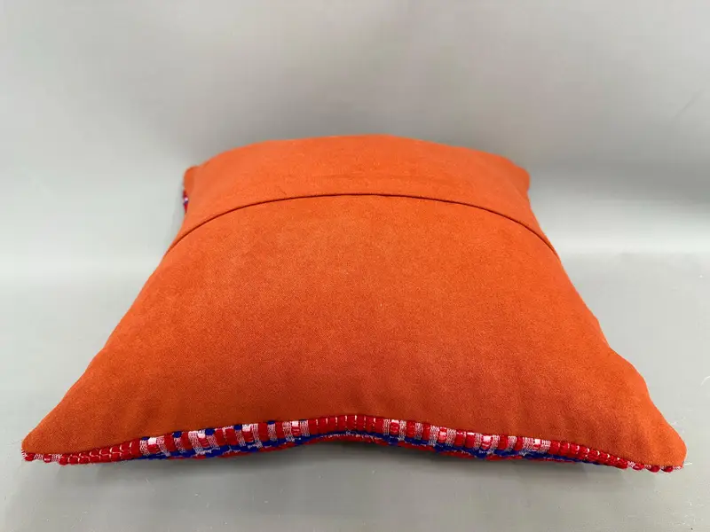 Interior Designer Pillow, Vintage Kilim Throw Pillow, Seat Pillow Sham, Art Deco Cushion Case, Turkish Kilim Pillow, 18x18 Blue Cushion, Pillow Sham - 7