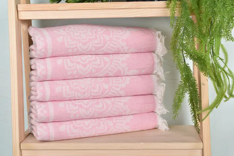 Custom Gift, 74x36 Cotton Floral Patterned Towel, Home Decor Gifts, Valentines Day Gift For Her, Bridesmaid Gifts Personalized, Turkish beach towel - 2