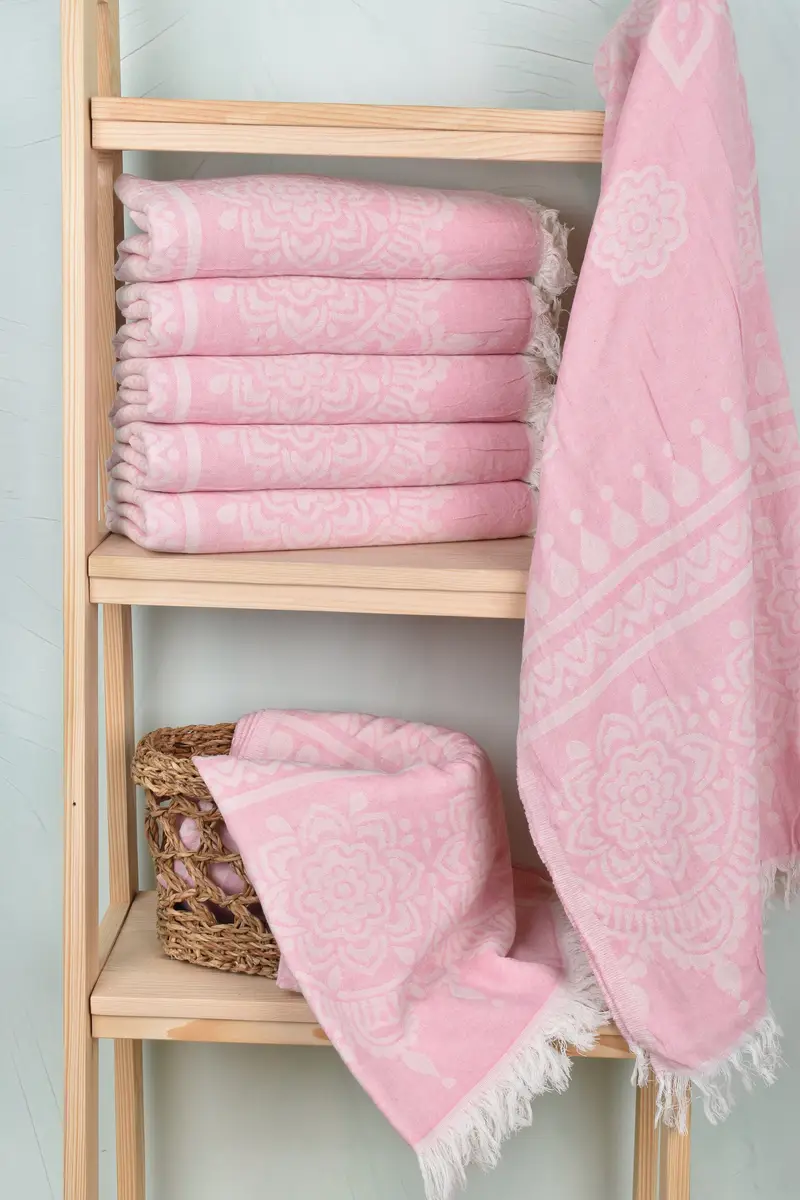 Custom Gift, 74x36 Cotton Floral Patterned Towel, Home Decor Gifts, Valentines Day Gift For Her, Bridesmaid Gifts Personalized, Turkish beach towel - 4