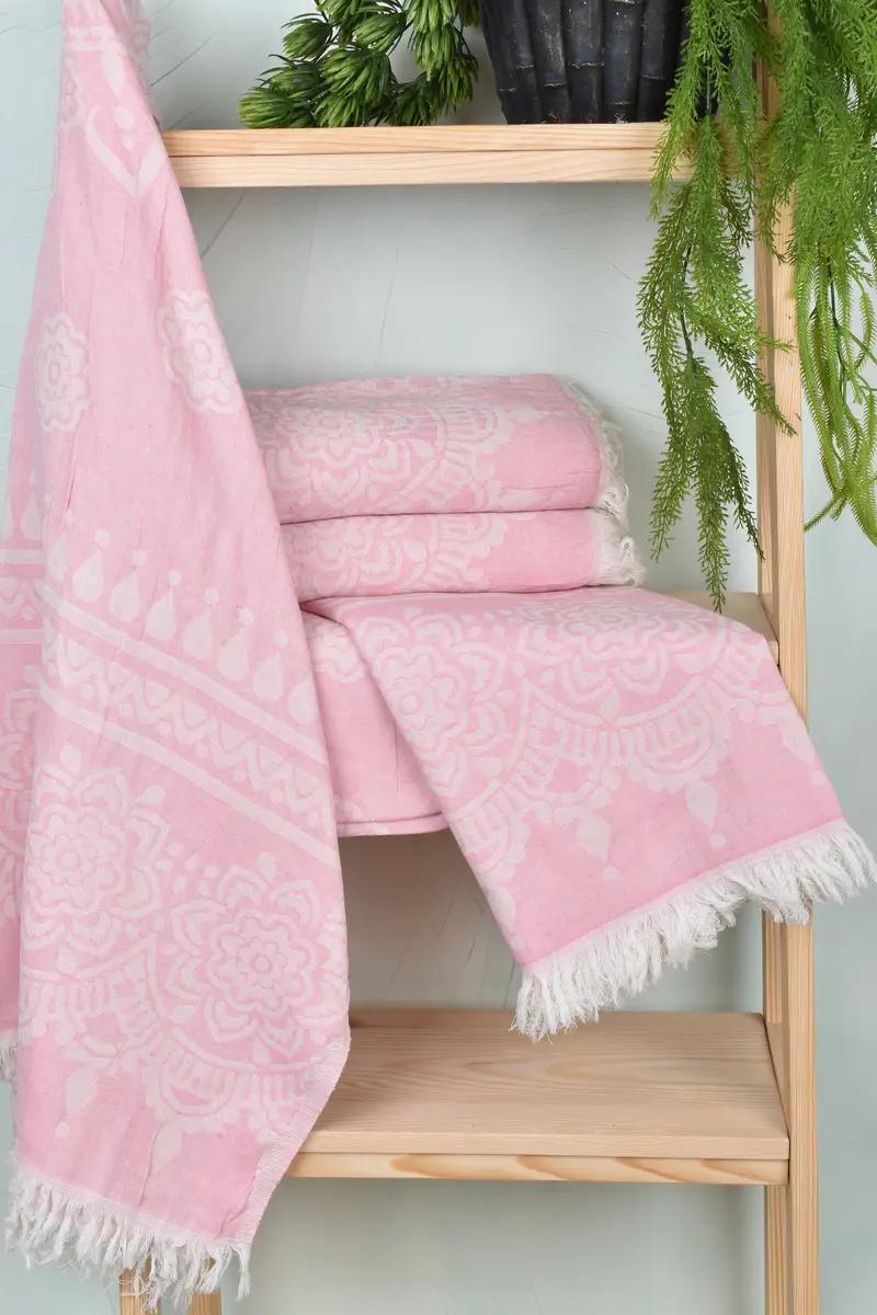 Custom Gift, 74x36 Cotton Floral Patterned Towel, Home Decor Gifts, Valentines Day Gift For Her, Bridesmaid Gifts Personalized, Turkish beach towel - 7