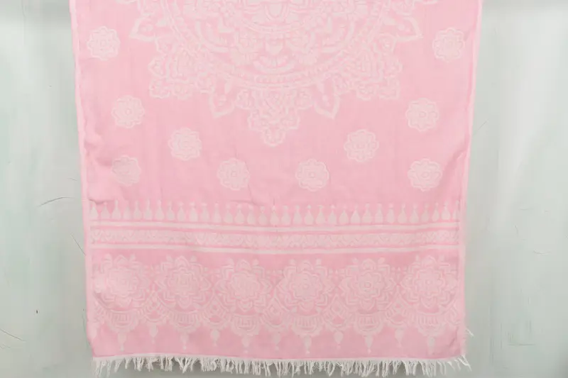 Custom Gift, 74x36 Cotton Floral Patterned Towel, Home Decor Gifts, Valentines Day Gift For Her, Bridesmaid Gifts Personalized, Turkish beach towel - 1