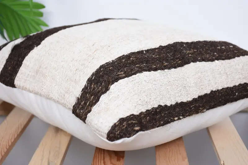 Indoor Pillow Sham, Kilim Cushion Sham, Square Throw Pillow Case, Interior Designer Pillow, Gift Pillow, Cushion, 16x16 White Pillow - 6