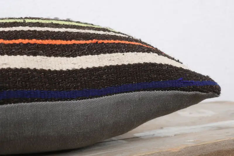 Pillow Sham, Interior Designer Pillow, Patio Pillow Case, Sustainable Cushion Case, Gift Pillow, 12x12 Brown Cushion Case, Boho Pillow Sham Cover - 6