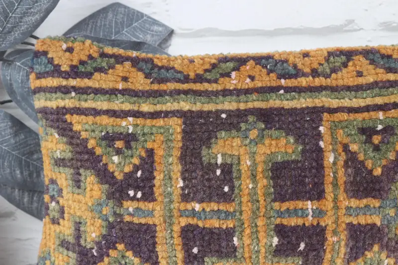 Home Decor Pillow, Pillow Cover, Bench Cushion, Kilim Pillow Cover, Turkish Kilim Pillow, 8x16 Blue Pillow Sham, Nautical Throw Cushion Cover - 2