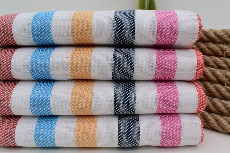 70x40 Cotton Striped Towel, Monogrammed Beach Towel, Mother Of The Groom Gift, Soft towel, Spooky Bachelorette Party Favors, Organic towel - 3