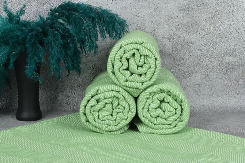 Gift For Him, Sand-Resistant Peshtemal, Beach Theme Wedding Gift, Anniversary Gift For Her, 70x40 Cotton Chevron Towel, Soft towel, Luxury towel - 7