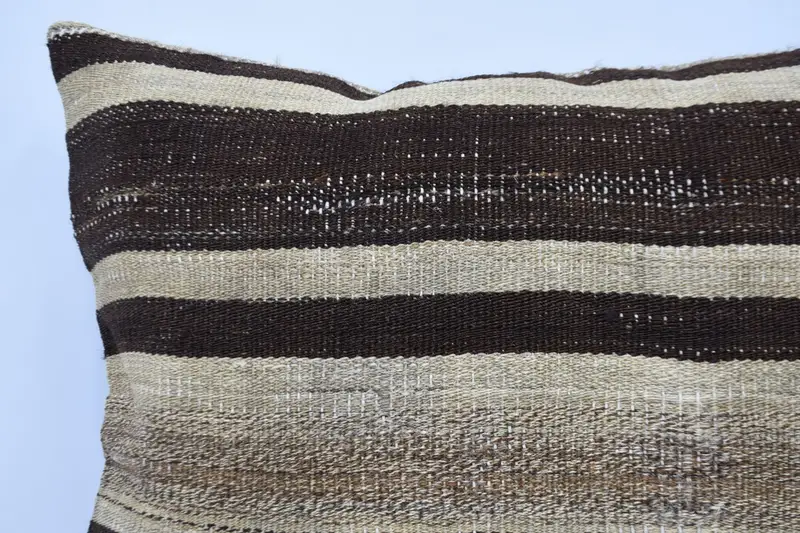 Vintage Kilim Throw Pillow, Handmade Kilim Cushion, Pillow Case, 28x28 Beige Pillow Sham, Shabby Chic Pillow Case, Kilim Pillow - 2