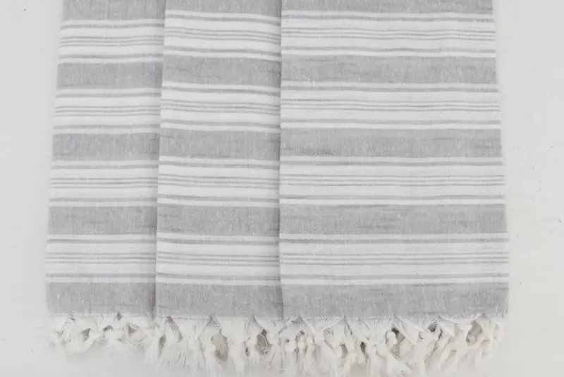 Bridesmaid Gift Towel, 70x40 Cotton Striped Towel, Custom Beach Towel, Monogram Beach Towel, Organic Towel, Friends Beach Towel, Gift For Coworker - 7