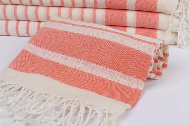 Gift For The Home Decor, Embroidery Towels, Lightweight towel, Bachelorette Party Gifts Bridesmaids, 70x40 Cotton Striped Towel, Organic towel - 4