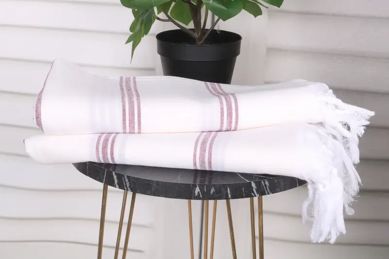 Housewarming Gift, Custom Towel Beach, 70x40 Cotton Striped Towel, Spa Towel, Valentines Day Gift, Bridesmaid Gift Towel, Best Friend Gift - 3