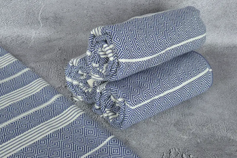Handmade Gift, Peshtemal Towel USA, 70x38 Cotton Diamond Towel, Home Decor Gifts, Hammam Towel USA, Housewarming Gift, Mother Of The Groom Gift - 8