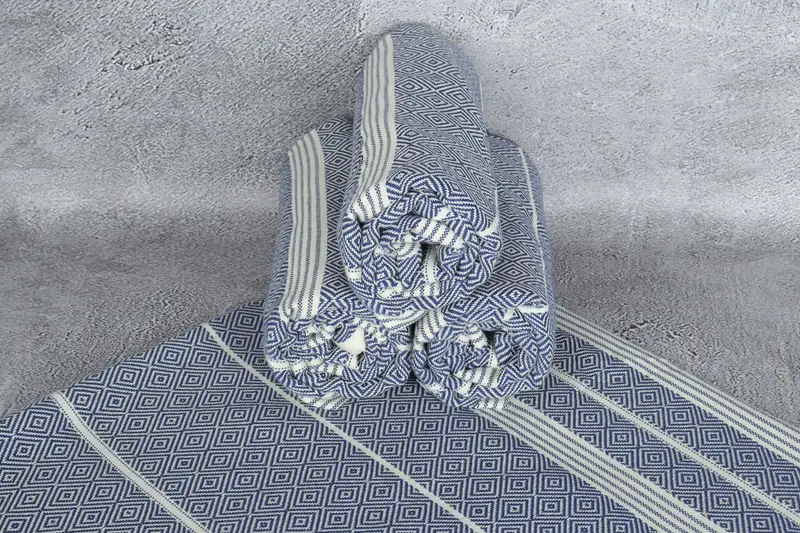 Handmade Gift, Peshtemal Towel USA, 70x38 Cotton Diamond Towel, Home Decor Gifts, Hammam Towel USA, Housewarming Gift, Mother Of The Groom Gift - 7
