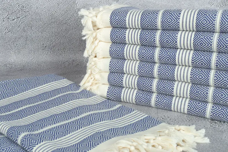 Handmade Gift, Peshtemal Towel USA, 70x38 Cotton Diamond Towel, Home Decor Gifts, Hammam Towel USA, Housewarming Gift, Mother Of The Groom Gift - 2