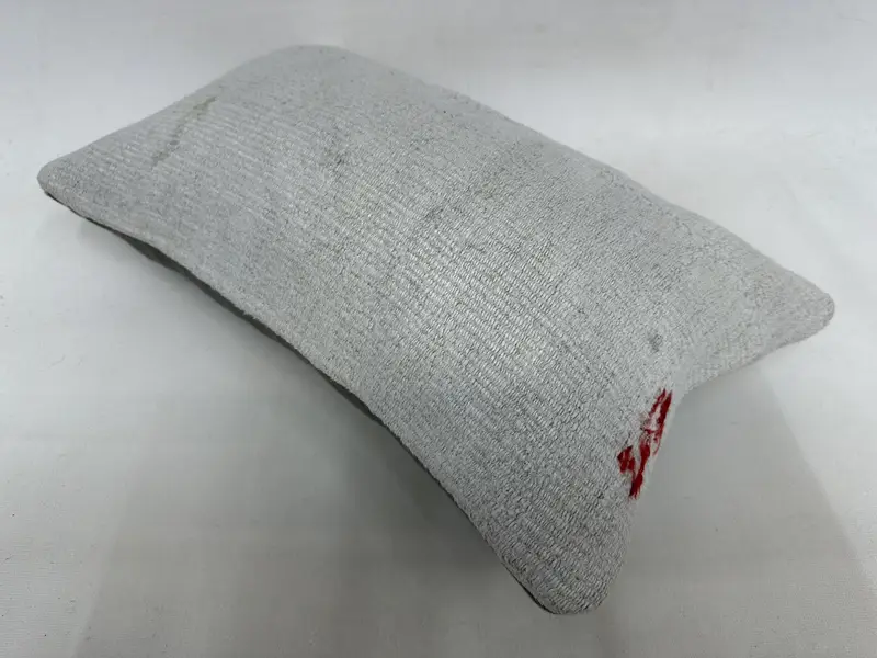 Turkish Pillow, Wholesale Cushion Cover, Handmade Kilim Cushion, Bolster Cushion, 12x20 Gray Cushion Cover, Turkish Kilim Pillow, Pillow Case - 6