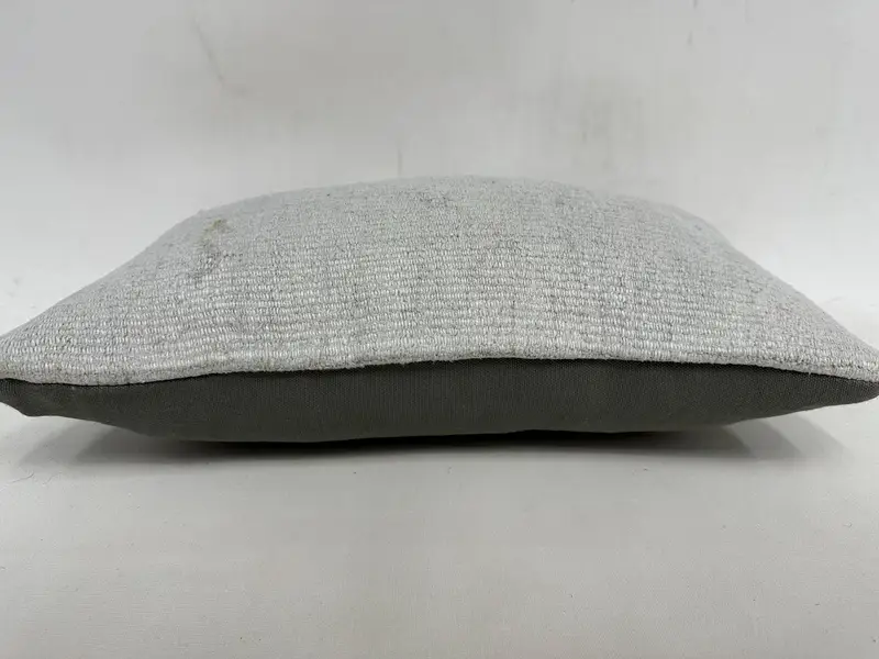 Turkish Pillow, Wholesale Cushion Cover, Handmade Kilim Cushion, Bolster Cushion, 12x20 Gray Cushion Cover, Turkish Kilim Pillow, Pillow Case - 5