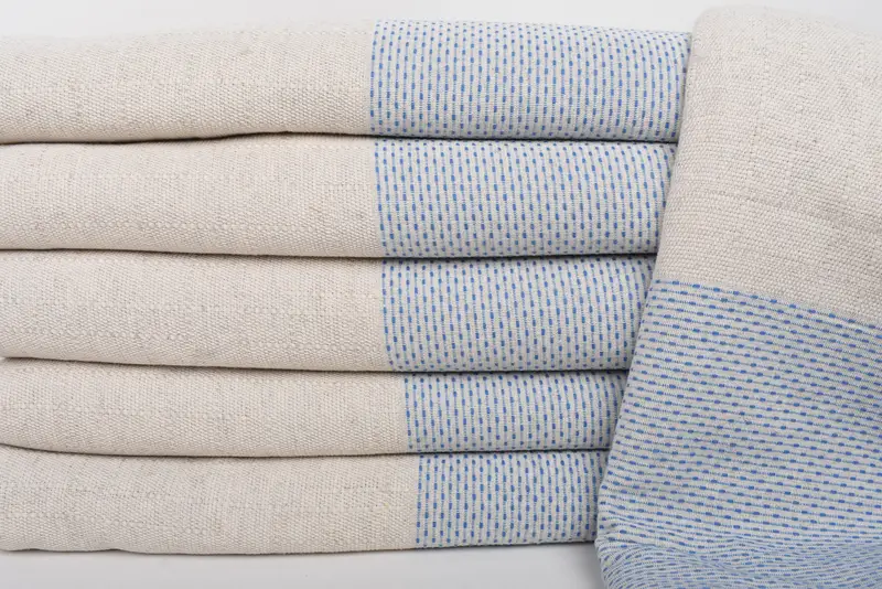 Gift For Him, Woven Throw Blanket, Throw Blanket Couch, Aesthetic Blanket, Wedding Favors, Best Friend Wedding Gift, 96x96 Cotton Polka Dot Towel - 2