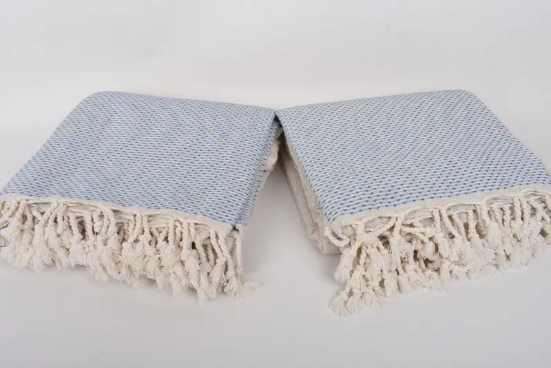 Gift For Him, Woven Throw Blanket, Throw Blanket Couch, Aesthetic Blanket, Wedding Favors, Best Friend Wedding Gift, 96x96 Cotton Polka Dot Towel - 6
