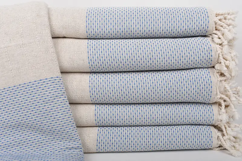 Gift For Him, Woven Throw Blanket, Throw Blanket Couch, Aesthetic Blanket, Wedding Favors, Best Friend Wedding Gift, 96x96 Cotton Polka Dot Towel - 1