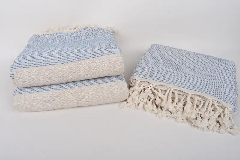 Gift For Him, Woven Throw Blanket, Throw Blanket Couch, Aesthetic Blanket, Wedding Favors, Best Friend Wedding Gift, 96x96 Cotton Polka Dot Towel - 7